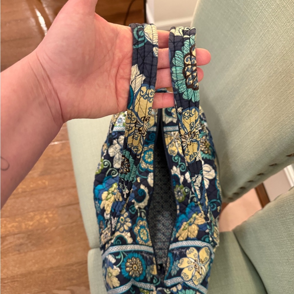 Vintage Vera Bradley in Mod Floral Blue - Sm Duffle, Jewelry Case + Iron Pouch - Picture 5 of 12